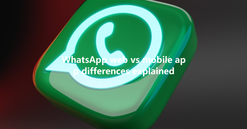 WhatsApp web vs mobile app differences explained 3 WhatsApp web vs mobile app differences explained 三