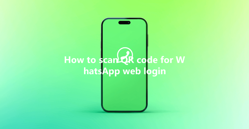 How to scan QR code for WhatsApp web login 三