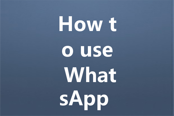 How to use WhatsApp Web on your office computer 三