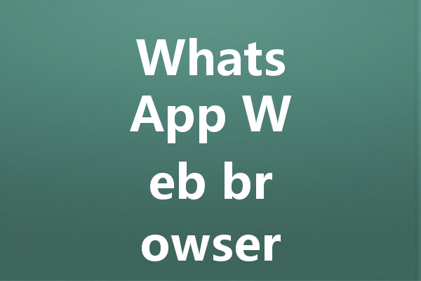 WhatsApp Web browser setup guide for new users 3 WhatsApp Web browser setup guide for new users 三